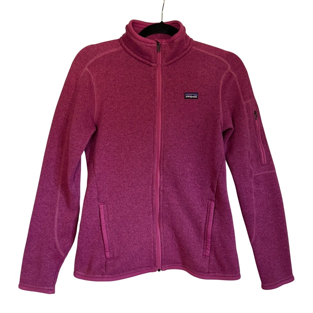 Patagonia Better Sweater Full Zip Fleece Jacket Magenta Purple Womens Small
